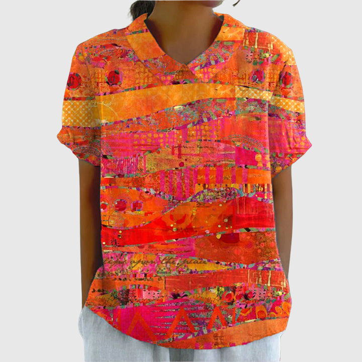 Isla | Abstract Print Shirt