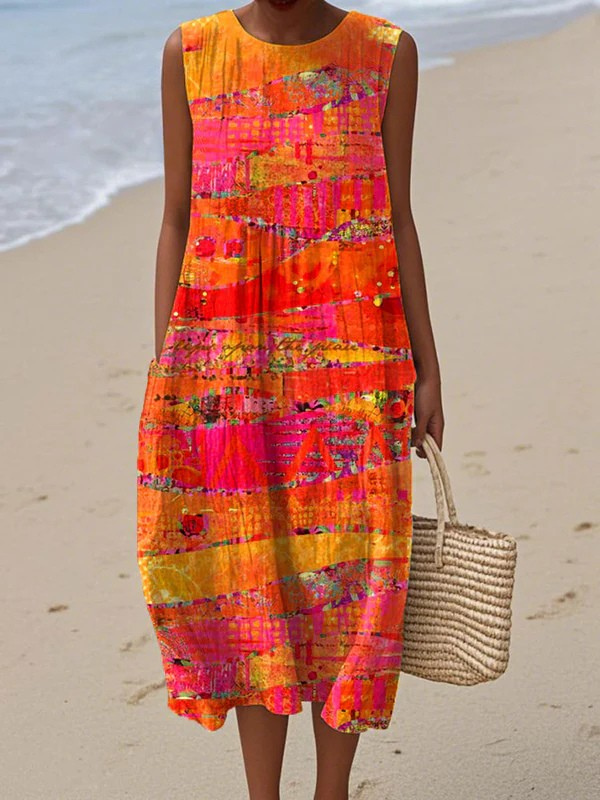 Marielle | Tropical Midi Dress